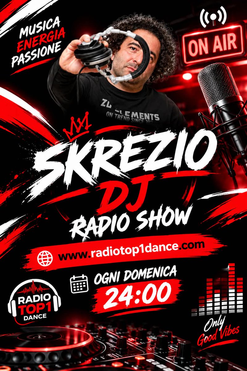 Danieleradio's tweet photo. LA DOMENICA NIGHT OF MUSIC ' RADIO TOP 1
: https://t.co/c2xDgG2ljI 🎧🎵🎶🎤
ORE 15:00 TRANCELODY DJ BESTINO REPLICA
ORE 21:00 THE BEST HOUSE CLAUDIO SIMONI DJ
ORE 23:00 KARDON SELECTION
ORE 24:00 SKREZIO DJ
THE NIGHT Il meglio della Musica da club Mixata https://t.co/jUDtwQU7na