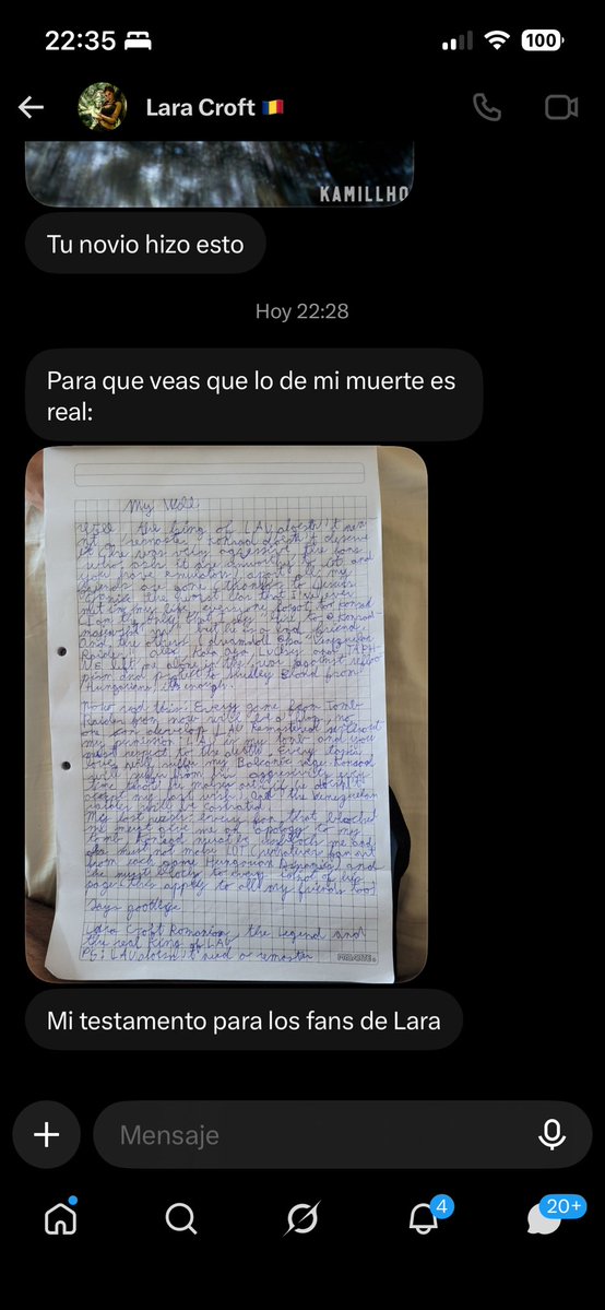 JesuisJanice's tweet photo. Lararomanian is sending me dms saying he will commit sv1c1de because LAU remasters are real😭. 

This is very serious, this guy really has schizophrenia or something. He thinks he’s cursed everytime he sees sth related to Legend and needs HELP ASAP

If someone knows him, help him https://t.co/PON3s4Crr0