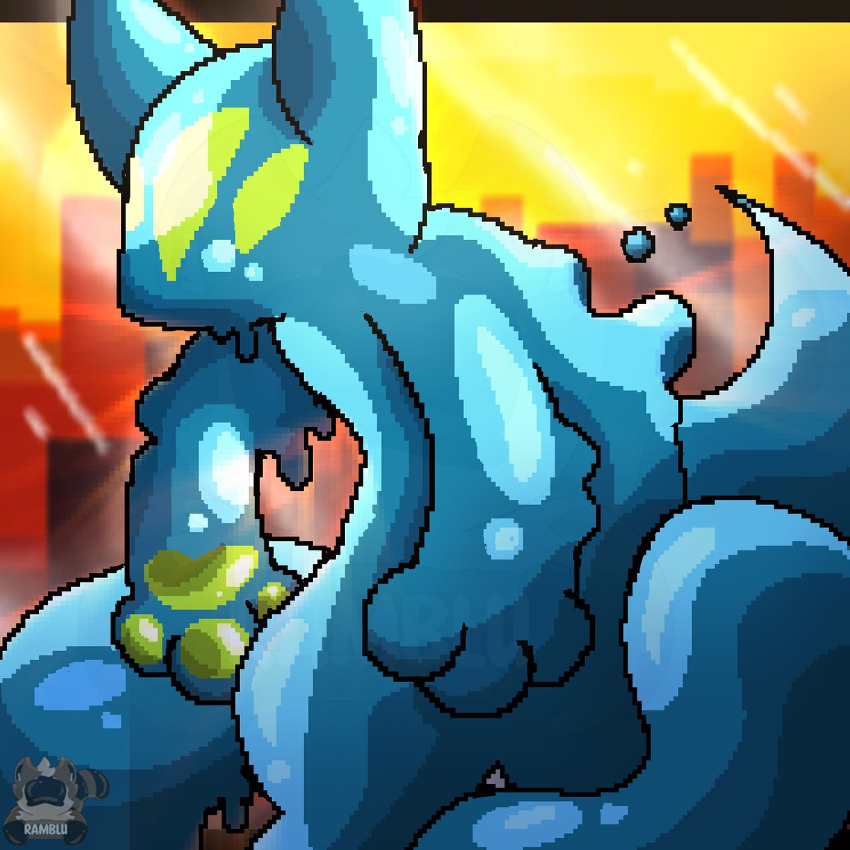 Ramblu_'s tweet photo. || 🛸Gooey Encounter💚||
#changed #aliengoo #furry #digitalart #art #pixelart https://t.co/DOUXrtjxTf