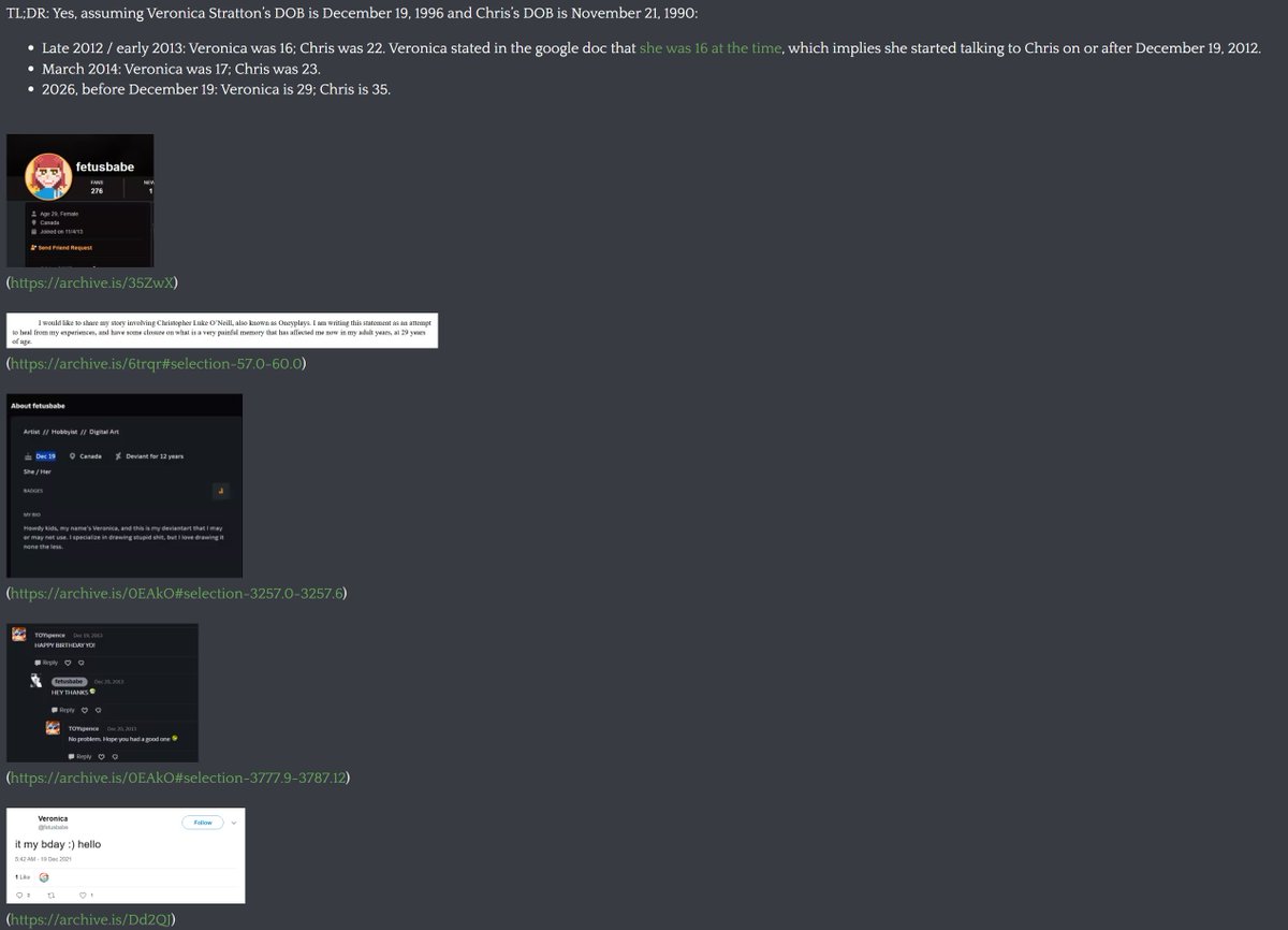 EmberOnMain's tweet photo. Update: It's joever, boys. Some autist did the math.

Not sure how you can defend sexting a 16 year old (a sophomore in high school) when you're 22+, let alone actually having sex with her when she's 17 and you're 23+. It's predatory as fuck. https://t.co/qt6qaosVUu