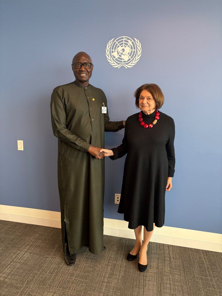 UNDPPA's tweet photo. I appreciated meeting with former colleague Diop, President of the ECOWAS Commission. We discussed the root causes of instability in West Africa and the Sahel and agreed to strengthen cooperation on preventive diplomacy, ensuring that youth and women's voices inform our approach. https://t.co/ngoC0400BW