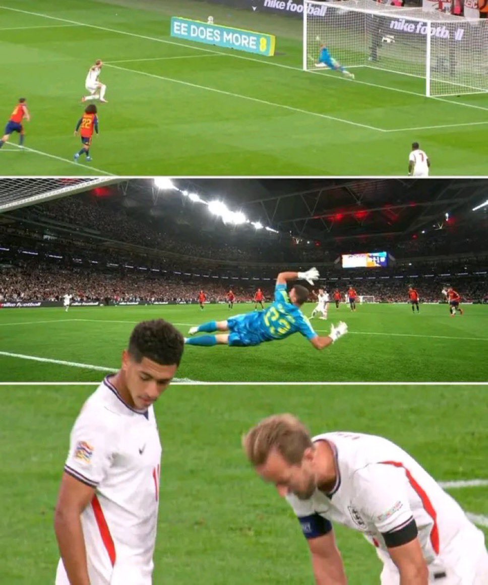 UTD_Seth001's tweet photo. 🚨 Harry Kane on his conversation with Jude Bellingham after his penalty miss against Spain:

🎙️ Reporter: “Harry, what happened with the penalty? And what did Jude Bellingham say to you immediately afterwards?”

🗣️ Harry Kane: “Just as I was about to take the penalty, I felt a little sprain in my knee and, as I stepped forward, I actually stood on my shoelace.

“It sounds strange saying it now, but it affected my balance. I didn’t connect with the ball the way I wanted to, and I ended up going down.

“Obviously, the moment it happened, I knew I hadn’t taken it properly.

“I looked up and Jude was already coming towards me.

“He said, ‘Harry, what was that?’

“I said, ‘I stood on my shoelace.’

“He looked at me for a second and said, ‘Well, maybe now you’ve missed one, I can take the next one.’

“I smiled because that’s Jude. He’s always confident.

“I told him, ‘You know I’m still taking the next one.’

“He laughed and said, ‘You did miss, my friend. I’m taking the next one.’

“That’s just the relationship we have. There’s banter, but underneath it, he was trying to lift me straight away.

“But honestly, there’s no excuse.

“I should have scored.

“Whether I stood on my shoelace, whether my knee felt uncomfortable, whatever it was, I’m the one who stepped up to take the penalty.

“And against Spain, you have to take those moments.

“They’re the type of team where you might only get a few clear opportunities, and when they come, you have to make them count.

“I didn’t make that one count tonight.

“And maybe if I score, the game is different. Maybe we win. Maybe the whole conversation after the match is completely different.

“But that’s football.

“You don’t get to go back and take the penalty again because you don’t like what happened.

“You have to accept it.

“I’ll take responsibility for it.

“The boys gave everything. We created chances, we fought until the end, and I had an opportunity to help the team.

“I didn’t.

“That’s probably the hardest part for me because I’ve taken a lot of penalties in my career, and I expect myself to score those.

“Jude was joking with me immediately afterwards, but that’s also what you need in those moments.

“You don’t need everyone looking at you like you’ve just destroyed the game.

“You need someone to say, ‘Forget it. Next one.’

“And that’s what Jude did.

“But ultimately, the responsibility is mine.

“Against a team like Spain, one missed opportunity can be the difference between winning and losing.

“And tonight, I had my chance, I missed it, and I have to own that.”