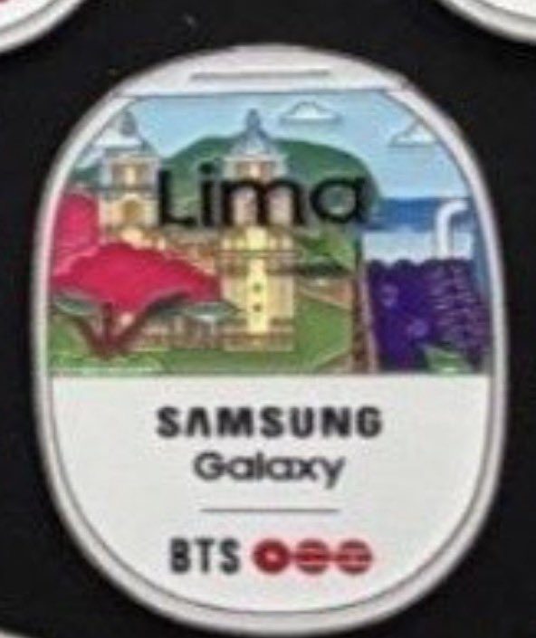 BTSMicasaOT7's tweet photo. Oigan los siguientes juegos del hambre van a ser para conseguir el pin de Samsung de Lima @SamsungPeru 👀💜 https://t.co/J3bUzYzW6j