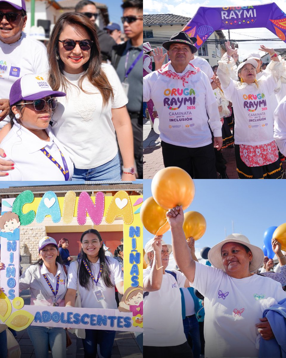 MinGobiernoEc's tweet photo. La ministra @natalymorillos participó en Oruga Raymi, una jornada que promueve respeto, empatía e inclusión para las personas con discapacidad y adultos mayores. https://t.co/UCDyPXlyKJ