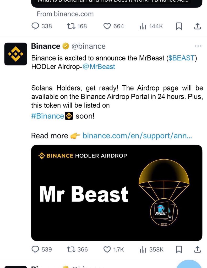 Web3warrior's tweet photo. 🚨 IT’S OFFICIAL 🚨

It’s happening!! #Binance announced MrBeast’s $BEAST listing & Presale ends in 24 hours! 

🔗 Official Presale: https://t.co/xDwmMQh0Me
📯 Telegram: https://t.co/JP5FW9Ne7C

I warned you, and it happened - The same whale who made millions with Trump’s currency is part of $BEAST

On launch day, I wanna see the haters crying 😂

NFA/DYOR