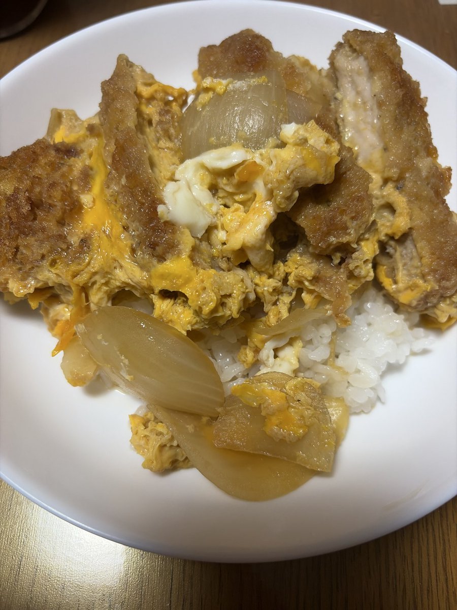 katayama_log's tweet photo. 朝カツ（丼）していきます！昨日のあまりです。盛り付けセンス皆無… https://t.co/ypCOeXOHrO