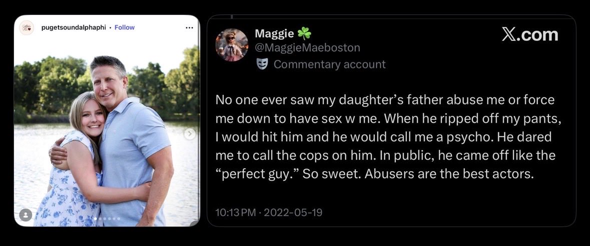 mother_misandry's tweet photo. Loren keeps tweeting about my kid. So I’ll keep tweeting this. 

Here is Bianca’s daughter Laynie Whittington with her father Craig Whittington, who Bianca lied about being an abusive rapist. https://t.co/ZIWtiltHFL