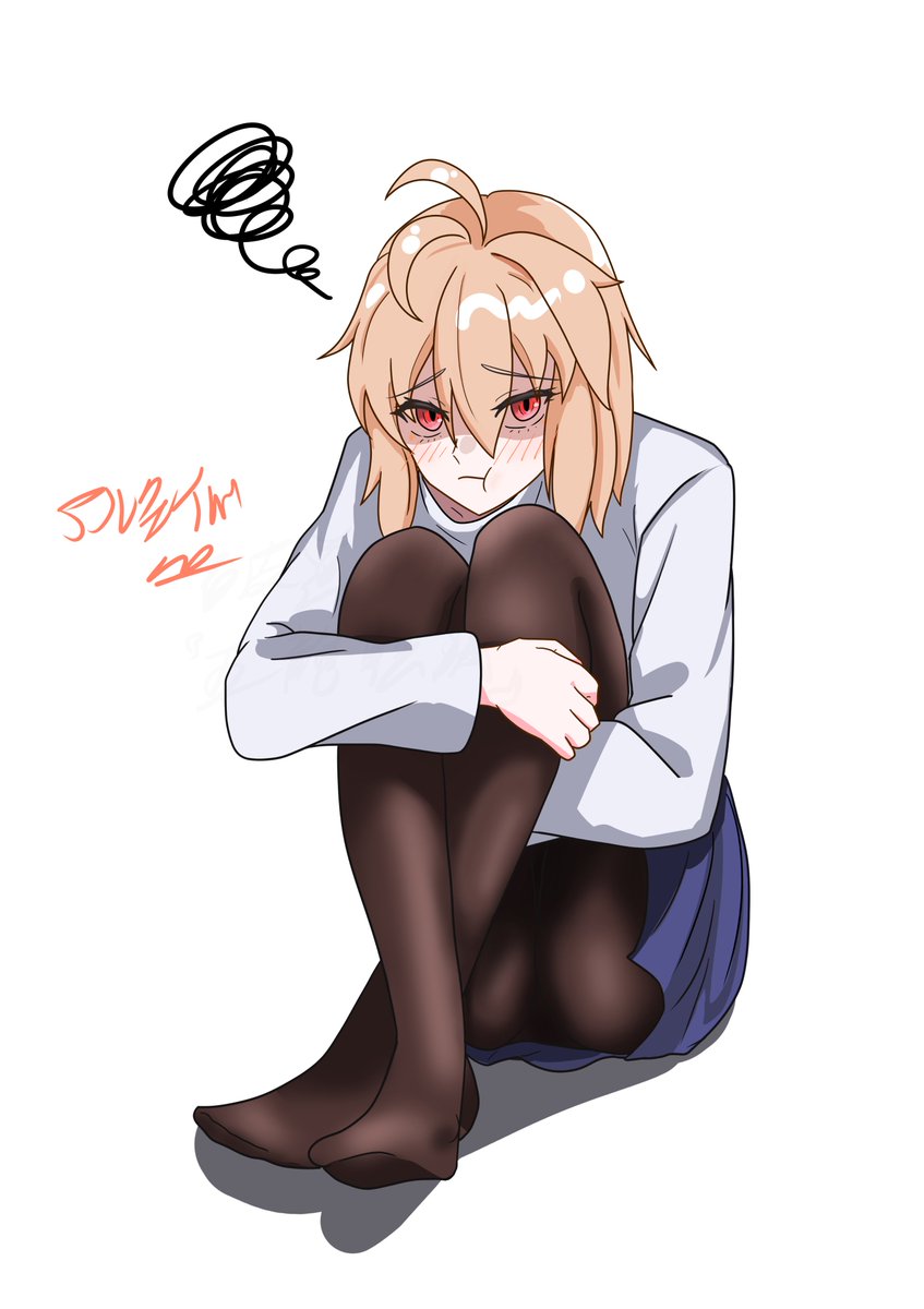 ggifz6618's tweet photo. これに限らずアルクェイドのブーツ描くの面倒くさいからタイツ素足の絵が多い。そも素足は描くのが楽しい
＃月姫R https://t.co/fO6a5P74U4