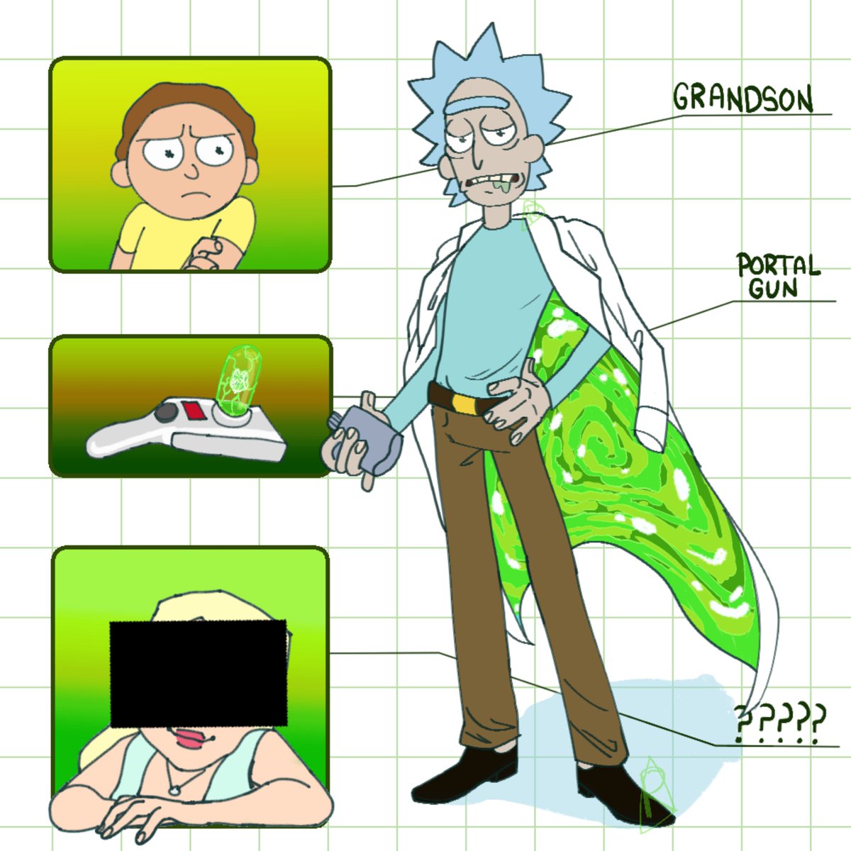 rebsonia's tweet photo. finally finished the new season hi hi hello idk how 2 draw them bruh #RickandMorty #rnm https://t.co/xuMeJYO0XL