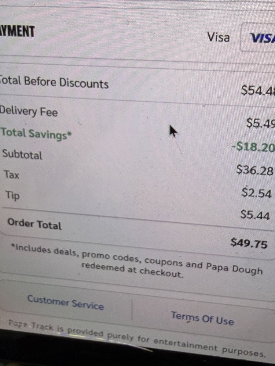 Bperry25Perry's tweet photo. @PapaJohns just bought 2 large pizzas, nothing special. Papa John’s made more money than the Uber Eats driver delivering it. They boxed it up like carry out!!!! https://t.co/lHHd3cnMH0