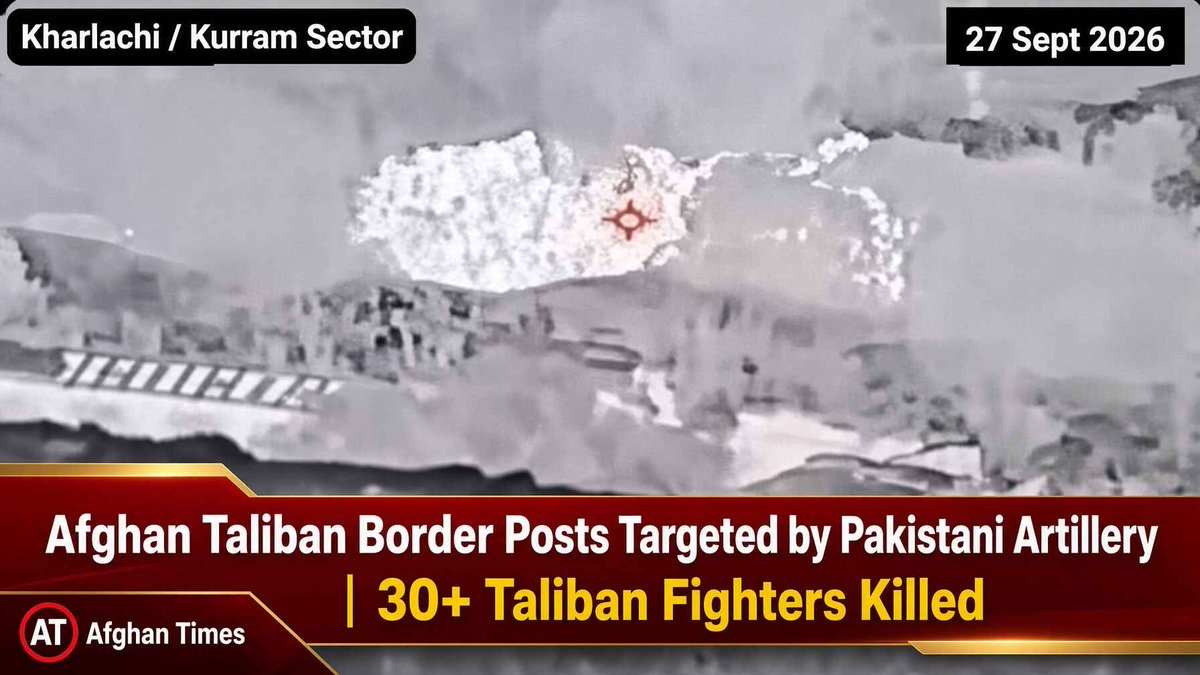 BREAKING: Pakistani Artillery Strikes Afghan Taliban Positions in Clashes Along Border