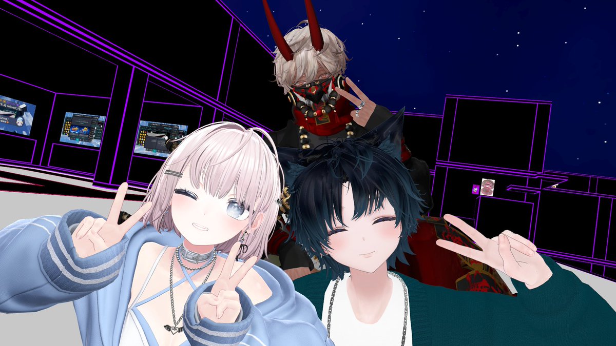 shigu_vv's tweet photo. 今日はたくさんお友達と話せて楽しかったなぁ～✨
同時期に始めたフレンドさんがまさかのVRになってた！ https://t.co/7fbWFCIuEs
