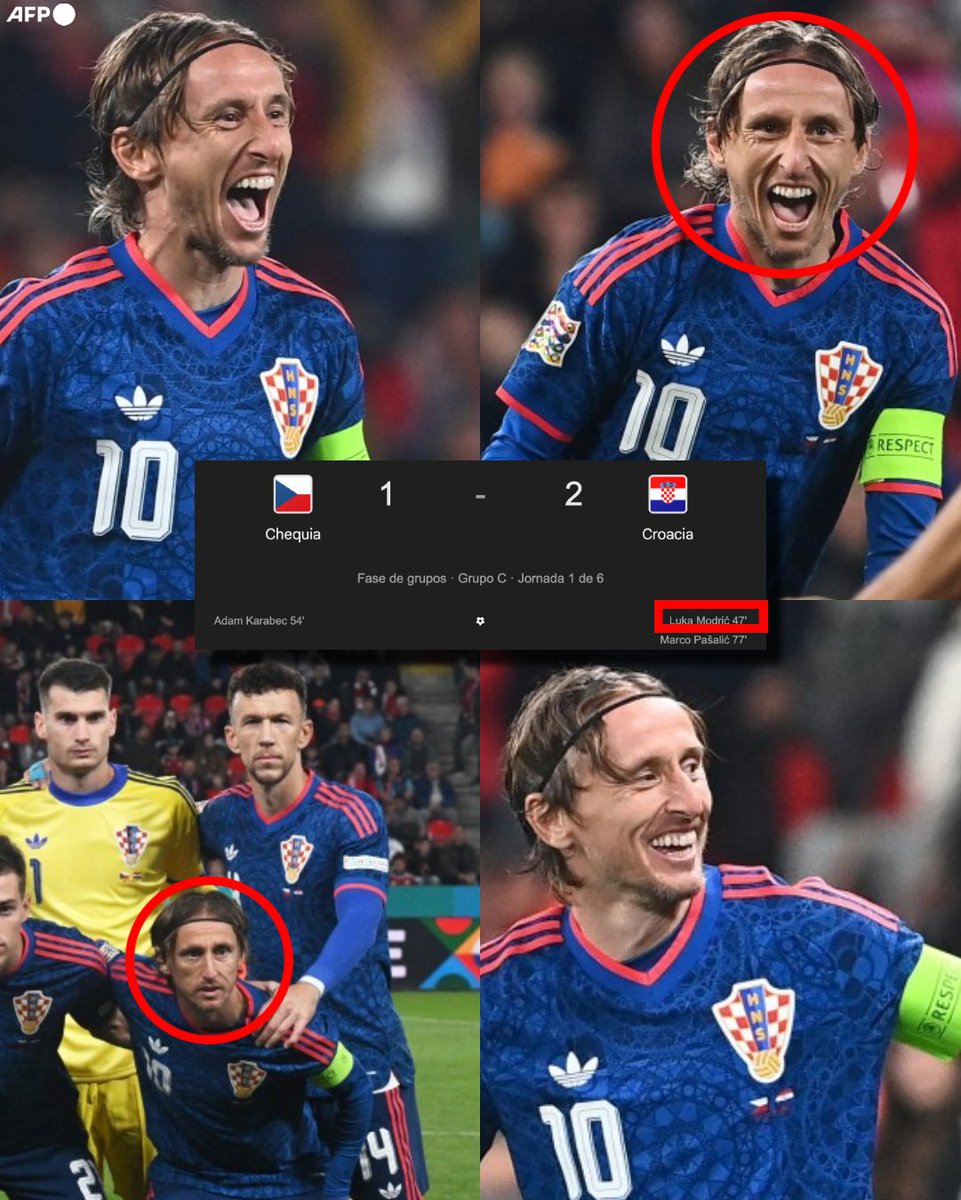 InvictosSomos's tweet photo. Hoy fue titular. Hoy fue capitán. Hoy convirtió. Hoy lideró el triunfo de Croacia en la casa de Chequia. Y hoy fue el MVP en el inicio de la Nations League. Todo a sus 41 años de edad.

Mientras la mayoría de jugadores de su edad ya están retirados o en algún campeonato exótico, él sigue brillando en la élite mundial. El mediocampista más consistente de todos los tiempos. 

EL ETERNO LUKA MODRIC.