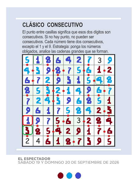 csejairoalberto's tweet photo. @elespectador #YoRecomiendo @fidelcanoco #Pasatiempos #JuegosdeIngenio #GimnasiaMental @IUDIGITAL #SudokuClásicoConsecutivo #Sept2026 @LuisAlirioCalle @wraillo @Jassondelarosai
A propósito de #SaludMental, #Bienestar y #Educación, así se resuelve el Sudoku Clásico Consecutivo de Sept. 20´26: https://t.co/ItC2iBTM5v
