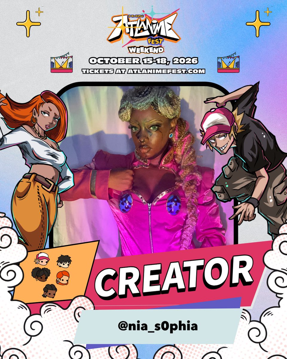 Tania_Br0wn's tweet photo. Atlanimefest is just 3 weeks away🥳 As we're counting down the days (and working on those cosplays👀), you can start planning your weekend now! #atlanimefest #undergroundatlanta #trapsushi https://t.co/HZ3c4DSVwq