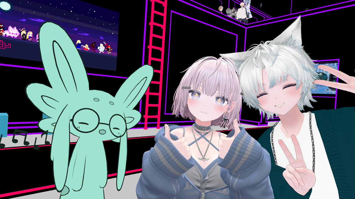 shigu_vv's tweet photo. 今日はたくさんお友達と話せて楽しかったなぁ～✨
同時期に始めたフレンドさんがまさかのVRになってた！ https://t.co/7fbWFCIuEs
