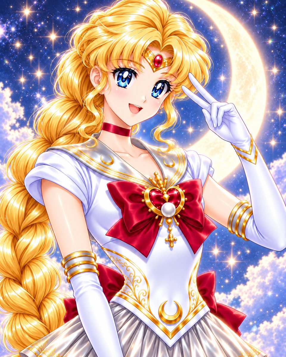 Aelina_Haraya's tweet photo. Custom Sailor Moon design - Sailor Crescent Moon https://t.co/dN5D2MsVF6