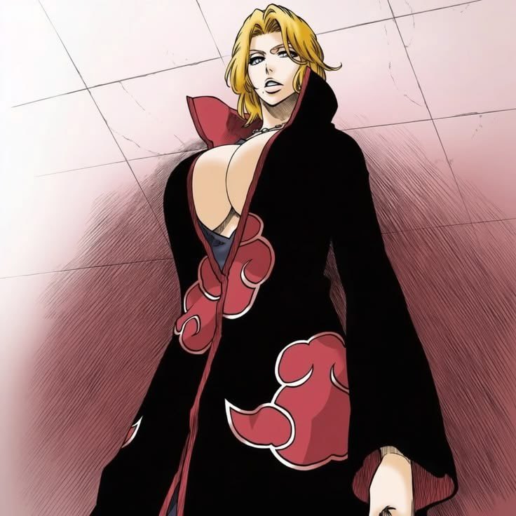 MindInConflict1's tweet photo. Matsumoto might be the most endowed even the akatsuki cloak could not tame em 🍒 https://t.co/GSJWq7WANX