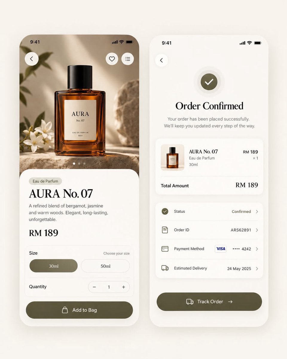 utono_jr's tweet photo. Day 9. 

Designed a premium fragrance shopping experience focused on clarity, elegance, and seamless UX
#ui #ux #uiux #uideisgn #elegance #designer #premiumdesign https://t.co/mKRhjuu8S2