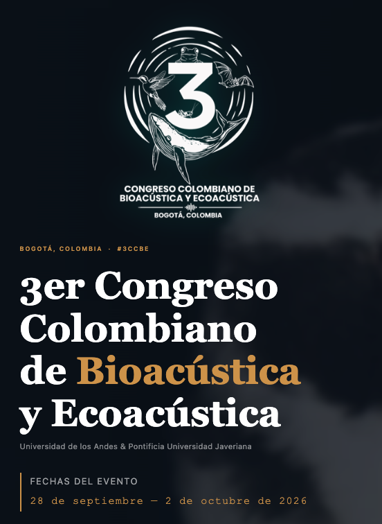 inst_humboldt's tweet photo. Les invitamos al 3er Congreso Colombiano de Biocústica y Ecoacústica #3CCBE, el principal encuentro académico del país en bioacústica y ecoacústica.

📆 Del 28 de septiembre al 2 de octubre.
📍Bogotá, Colombia

Más información: https://t.co/pvwOnwSKxn https://t.co/gn9tQU2G5p