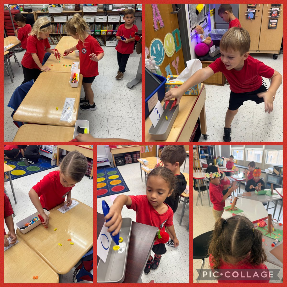 SSRCStrong's tweet photo. In Kindergarten, we are working on developing fine motor skills while continuing to strengthen and sharpen our math skills. https://t.co/lTaAebXORb