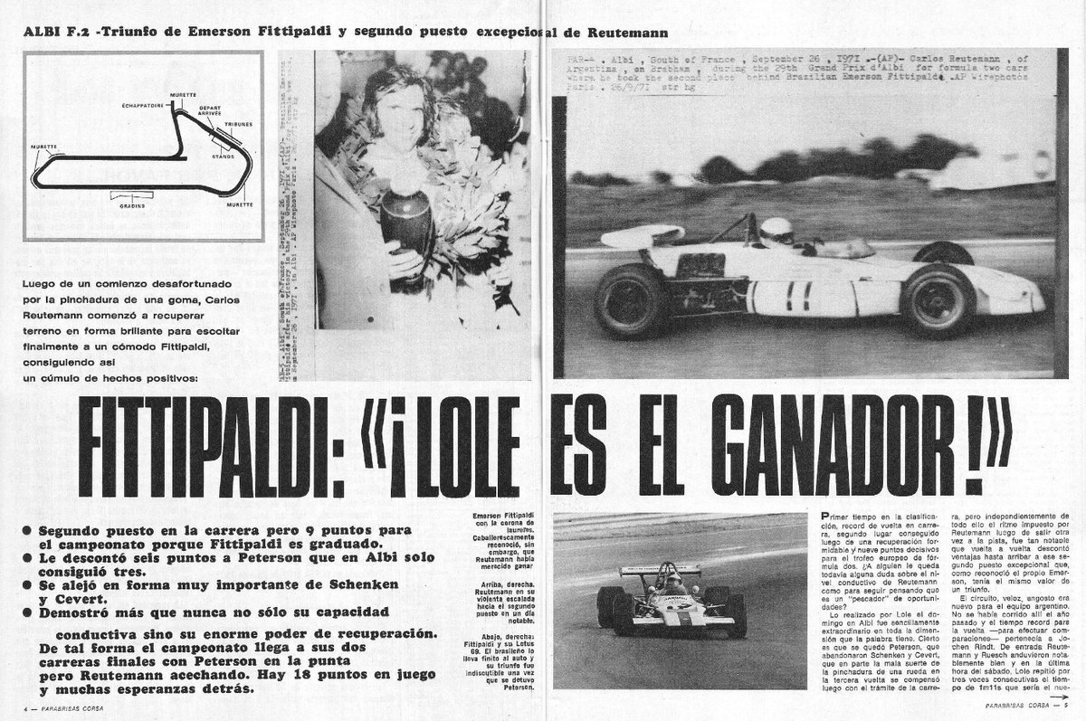 PatoG82's tweet photo. FITTIPALDI: "LOLE ES EL GANADOR"

📝 Revista Corsa

#EmersonFittipaldi #Formula3 #BritishF3 #CarlosReutemann #RevistaCorsa https://t.co/FbcKDScDXd