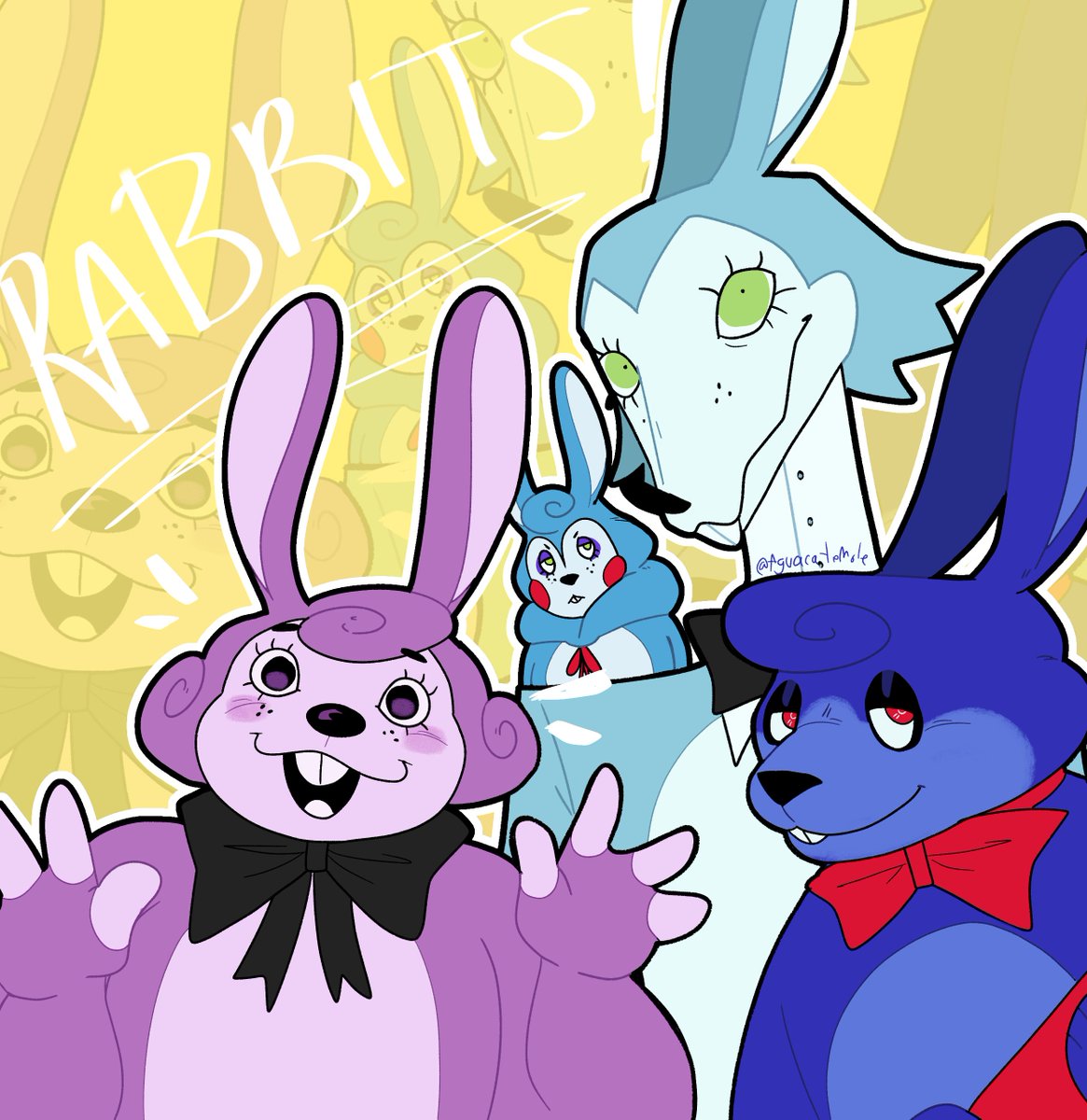AguacateMole's tweet photo. Rabbits bunnys hares whateveeer i love them!!!
#TWF #FNAF https://t.co/EnV2hxODGq