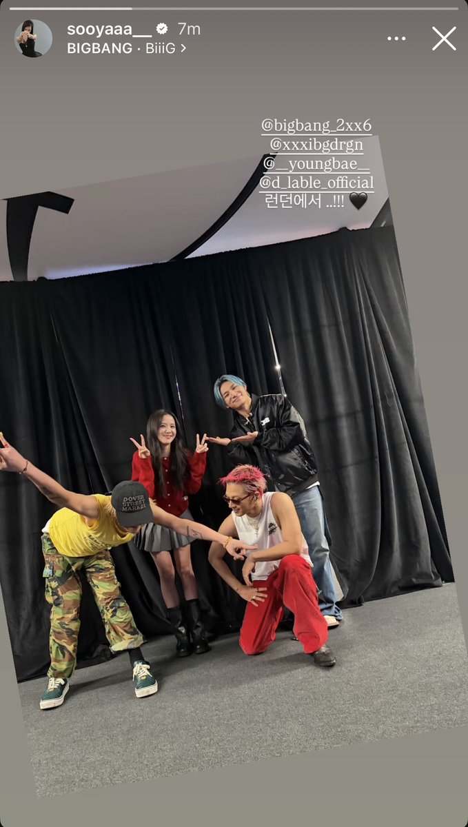 bigbangsarchive's tweet photo. JISOO instagram story with BIGBANG #빅뱅 https://t.co/0heoHRkHvE