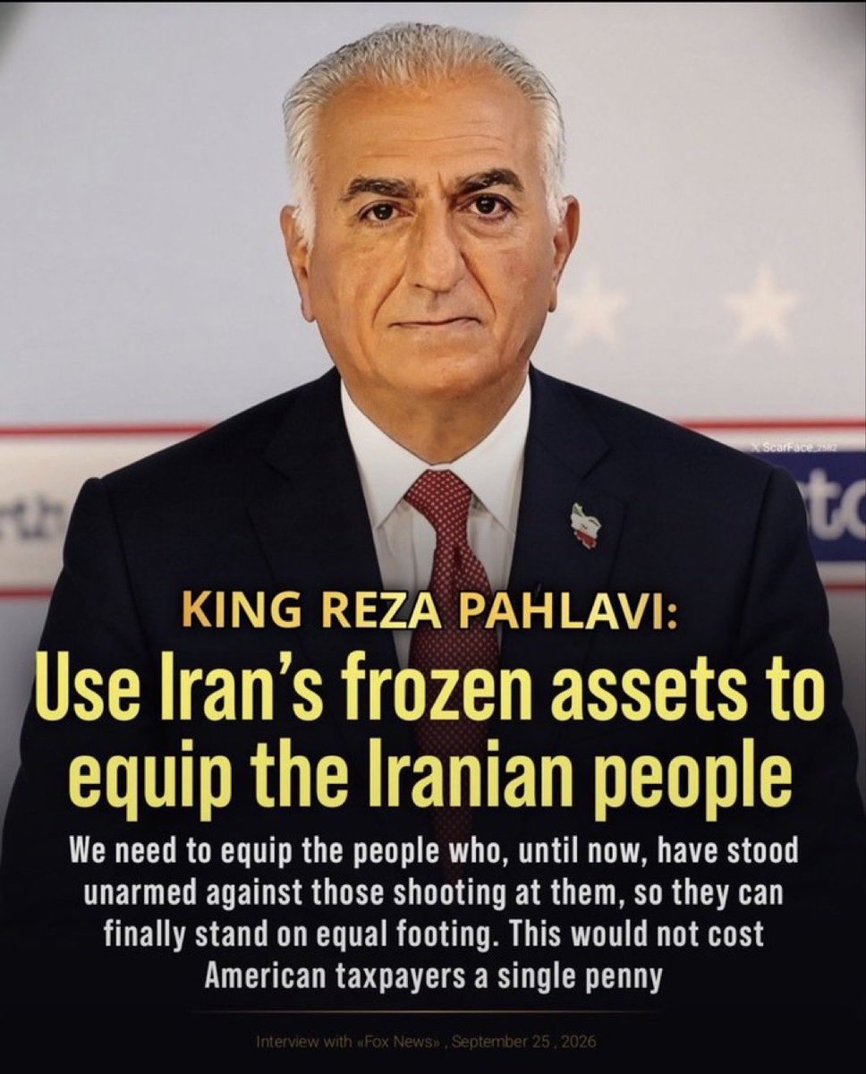 EllaDghn's tweet photo. @realDonaldTrump Mr. President, we are calling for an end to the Islamic Republic and for serious engagement with Crown Prince Reza Pahlavi on Iran’s transition and political future.

#FinishTheJob
#MeetOurKing https://t.co/ftQ01E3aOa