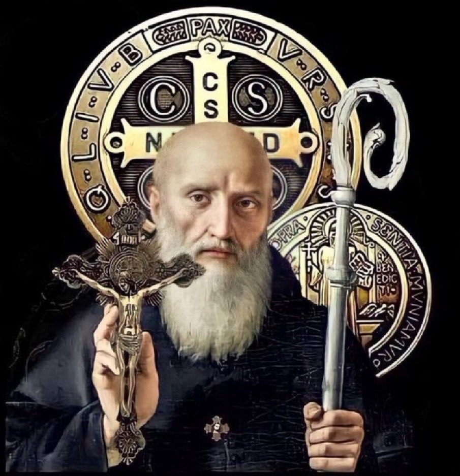 UcheMaryOkoli's tweet photo. St. Benedict, pray for us. https://t.co/EGR3yUb8PJ