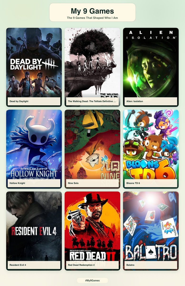 Dos_Pendejoo's tweet photo. 9 games that define me even though nobody gaf https://t.co/zAOvMX8n2n