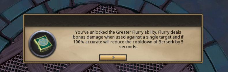 HiImSleepyBeing's tweet photo. @RuneScape @JagexSupport  the tooltip seems outdated, still mentions reducing cooldown instead of extending berserk https://t.co/hY5y0Vkyv1