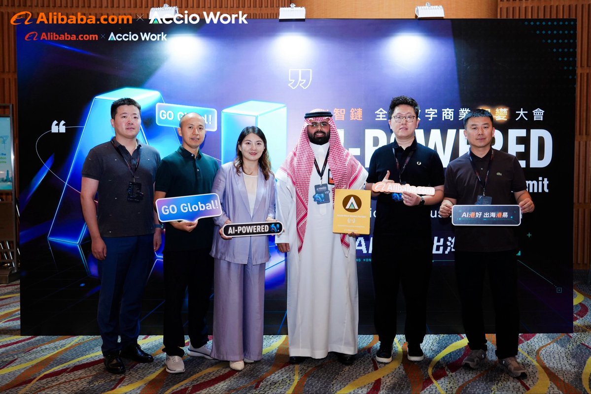 EXPORTECH_'s tweet photo. We are Honored to be awarded FY27 #AccioWork Global Partner.
Connecting #Middle_east #cross_border resources, empowering global trade with #AI, new journey ahead. ✔️

https://t.co/kJJwqQpTCu

#跨境出海 #中东贸易  #外贸数字化 #alibaba https://t.co/1TKgzBGUwI