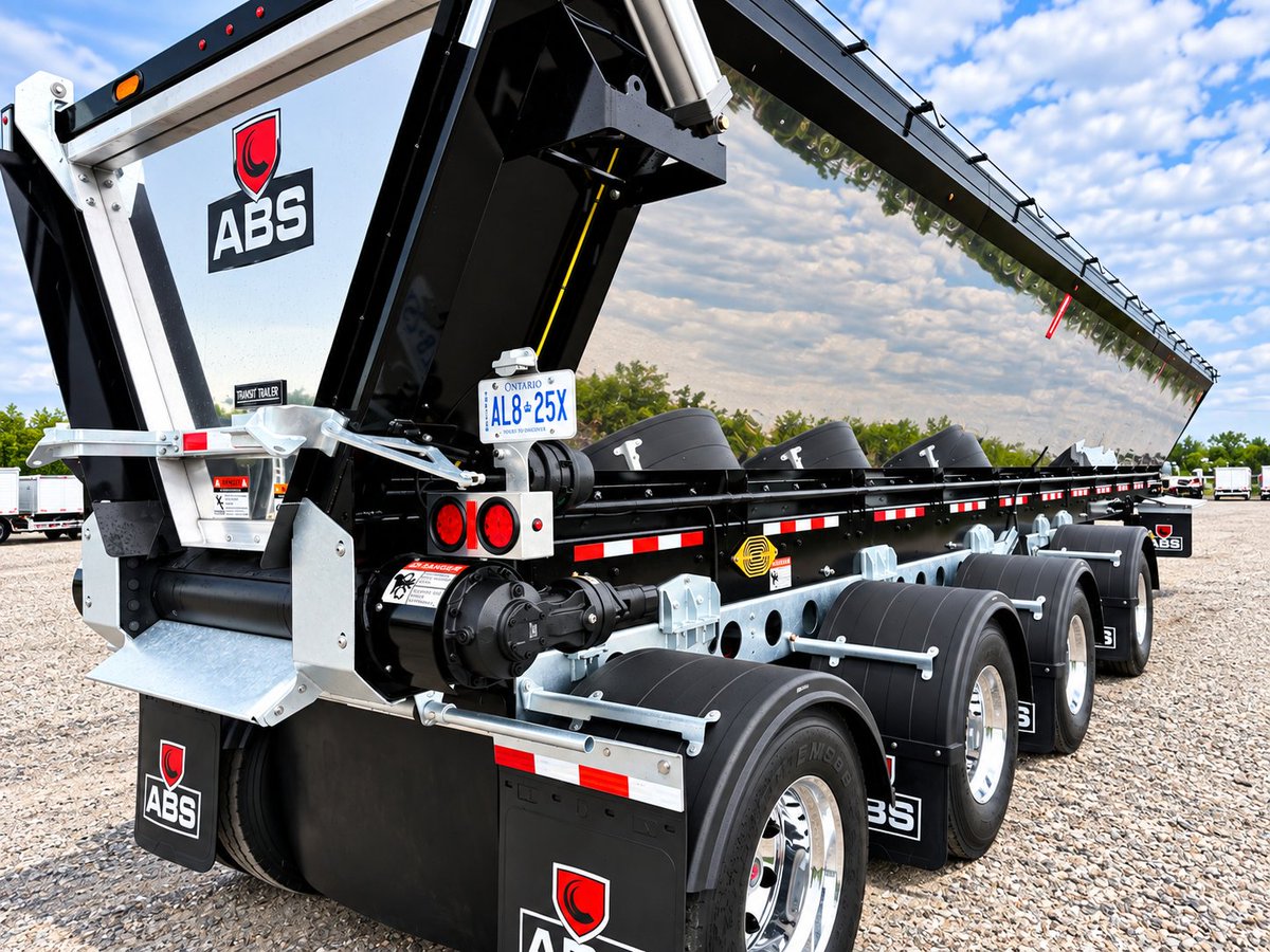TransitTrailer's tweet photo. 🚨 DO YOU USE AN ABS LIVE FLOOR TRAILER? 🚨
If you don’t, now is the time to take a closer look.
The ABS Live Floor combines high-strength construction, premium materials, and operator-friendly features to deliver the durability and performance demanded by today’s hauling operations.
🔥 NEW ABS LIVE FLOOR TRAILERS ARE ARRIVING NOW!
Features are:
• Strenx High Tensile Steel Main Beams (100,000 PSI)
• High Tensile Interior Hopper Sheets
• Polished Stainless Steel Sides, Front & Rear
• 90° Opening Aluminum Tailgate
• (2) Ply Heat-Resistant Belt
• Dual Hydraulic Orbital Motors
• Galvanized Sub-frame
• 180° Round Plastic Fenders
• Electric Mesh Tarp w/ Wireless Remote
See for yourself why more operators are considering ABS for their next Live Floor.
🚛 NEW STOCK ARRIVING NOW — CONTACT US FOR PRICING & AVAILABILITY.
📞 1-877-995-5999
📧 hello@transittrailer.com
🌐 https://t.co/3gFa8dAooc