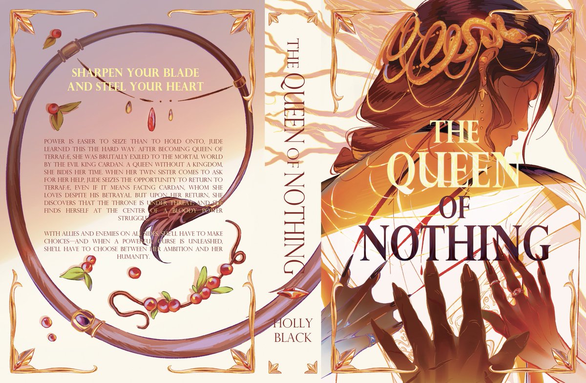 Laudroart's tweet photo. Fan Cover entière 📔✨ #TheQueenOfNothing #TheFolkOfTheAir https://t.co/W1LJt3EXEi