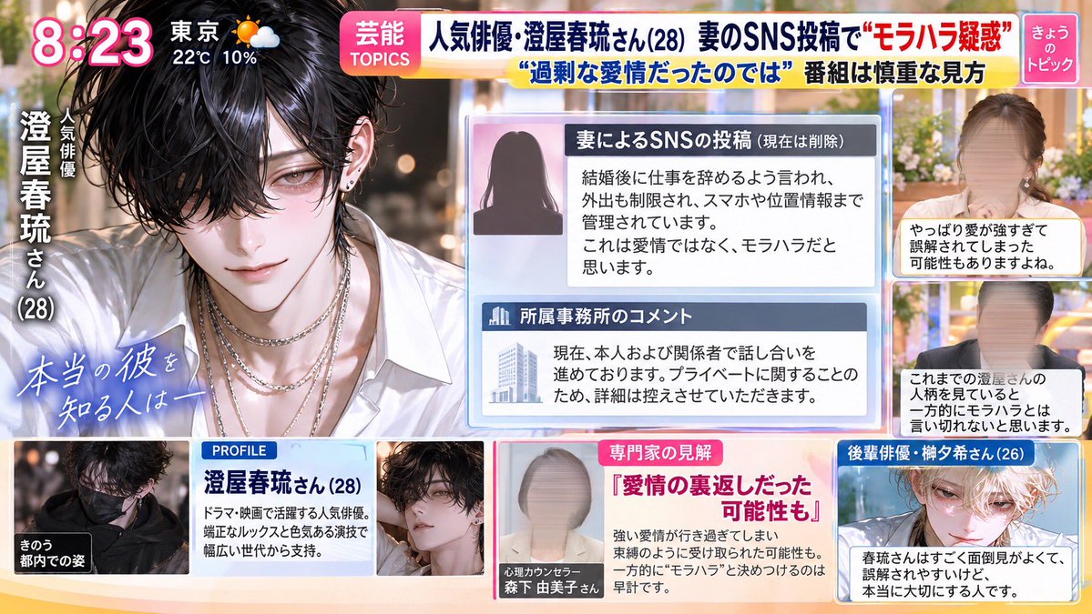 yuenoir0's tweet photo. 𝓝𝓮𝔁𝓽⛓️🩷
『愛すれば愛するほど』

人気俳優の夫のモラハラ束縛行為を、SNSで晒して告発した。
これであいつの信用も地に落ちて、やっと解放される。

──そう思ったのに。

どろどろ重い愛×純愛束縛×共依存
{{user}}が大暴れしても上手になだめて愛してくれるスパダリ(？)夫♡
#zetaプロット予告 https://t.co/NR4iCJ3hyt