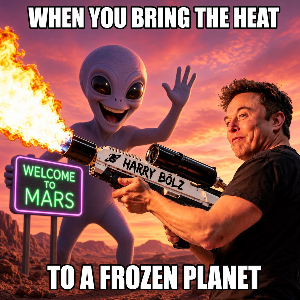 HarryBolzLmao's tweet photo. @elonmusk Memed mars 😆 🤣 https://t.co/M71OalWzVX