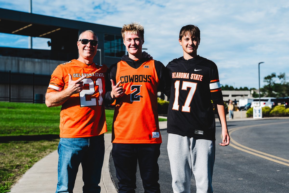 OSUPOSSE's tweet photo. The Loyal & True are out in Morgantown!
#OrangePower #GoPokes #TheCodeCalls https://t.co/yKrPQ4QzJu