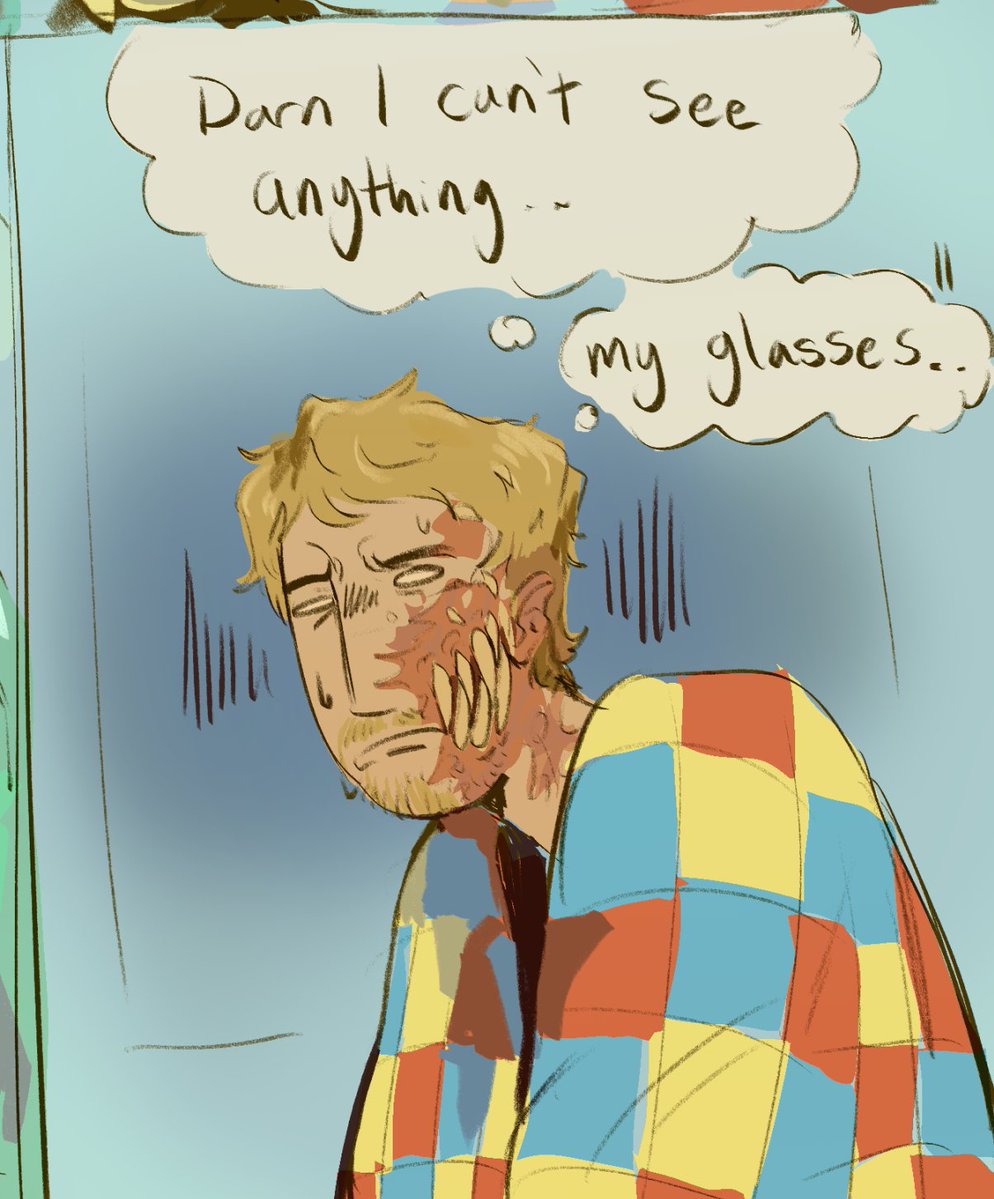 PuffPuffs_3's tweet photo. He can't see without his glasses
Swap AU 
#bloodymary #ironlung #phm https://t.co/Vf9F4wtVEh