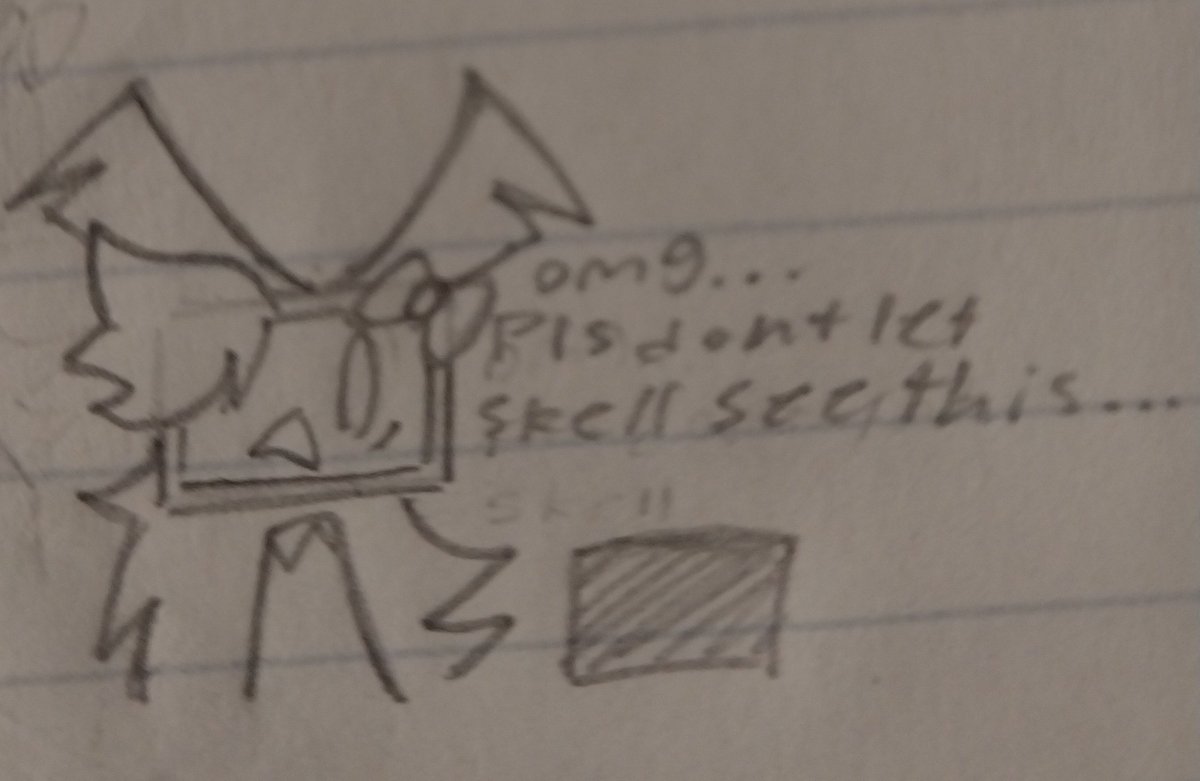 Cartereatspaper's tweet photo. How i think fpe characters would react if they saw how THOES fans draw them 4/4 #Fundamentalpapereducation #Fpe #fpeSkell #fpeRobby #fpeRuby #fpeRiley https://t.co/xcZNaxJeSg