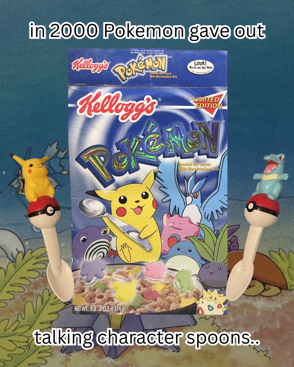 PapiisCards's tweet photo. Sound at the end!!! Do you remember these???
#vintage #papiiscards #talkingspoon #pokemon https://t.co/cA2aTSkp0w