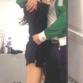 fanciefull's tweet photo. his rough ass grip on her skirt?? boy chill she ain't going anywhere 😭😭 https://t.co/87yU4L0xGL