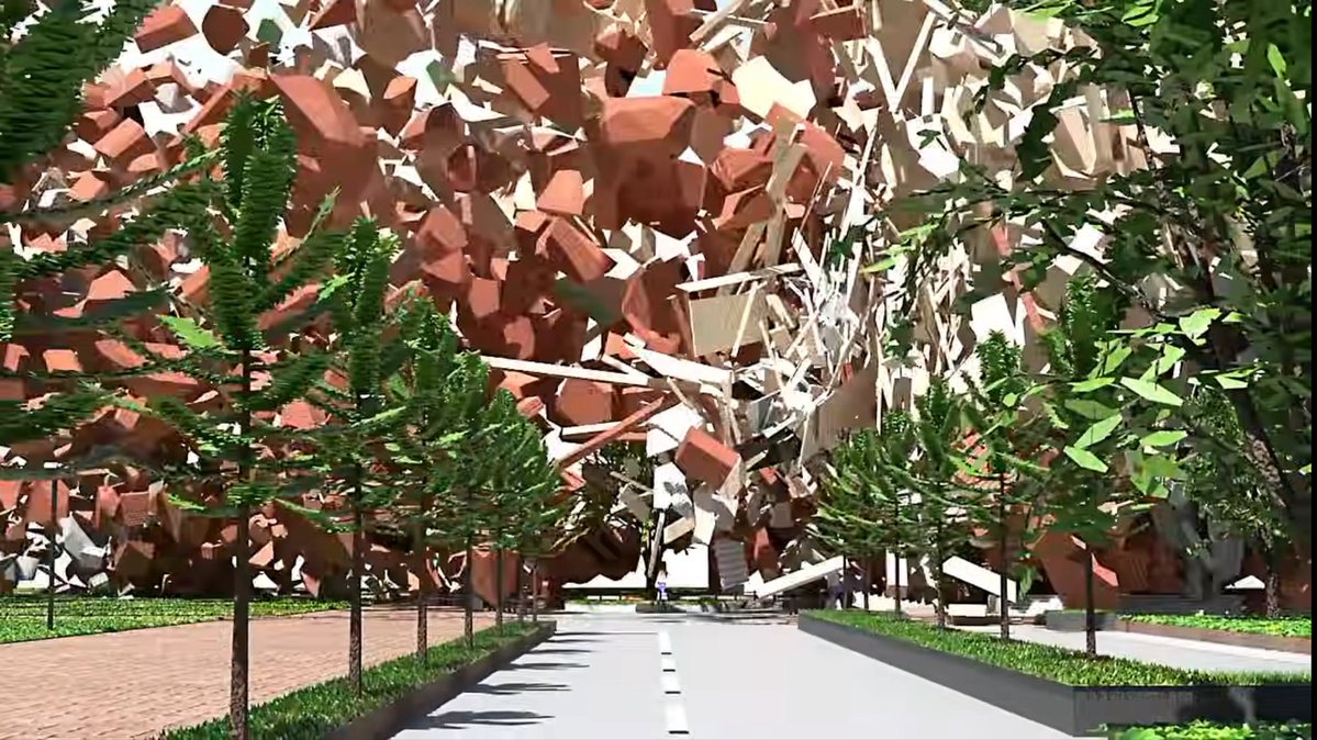 ryosato3DCG's tweet photo. 夏はもう終わりかな

てことで学校を爆破(？)
#立命館慶祥 #立命館 #Blender https://t.co/UqP1Xiedwm