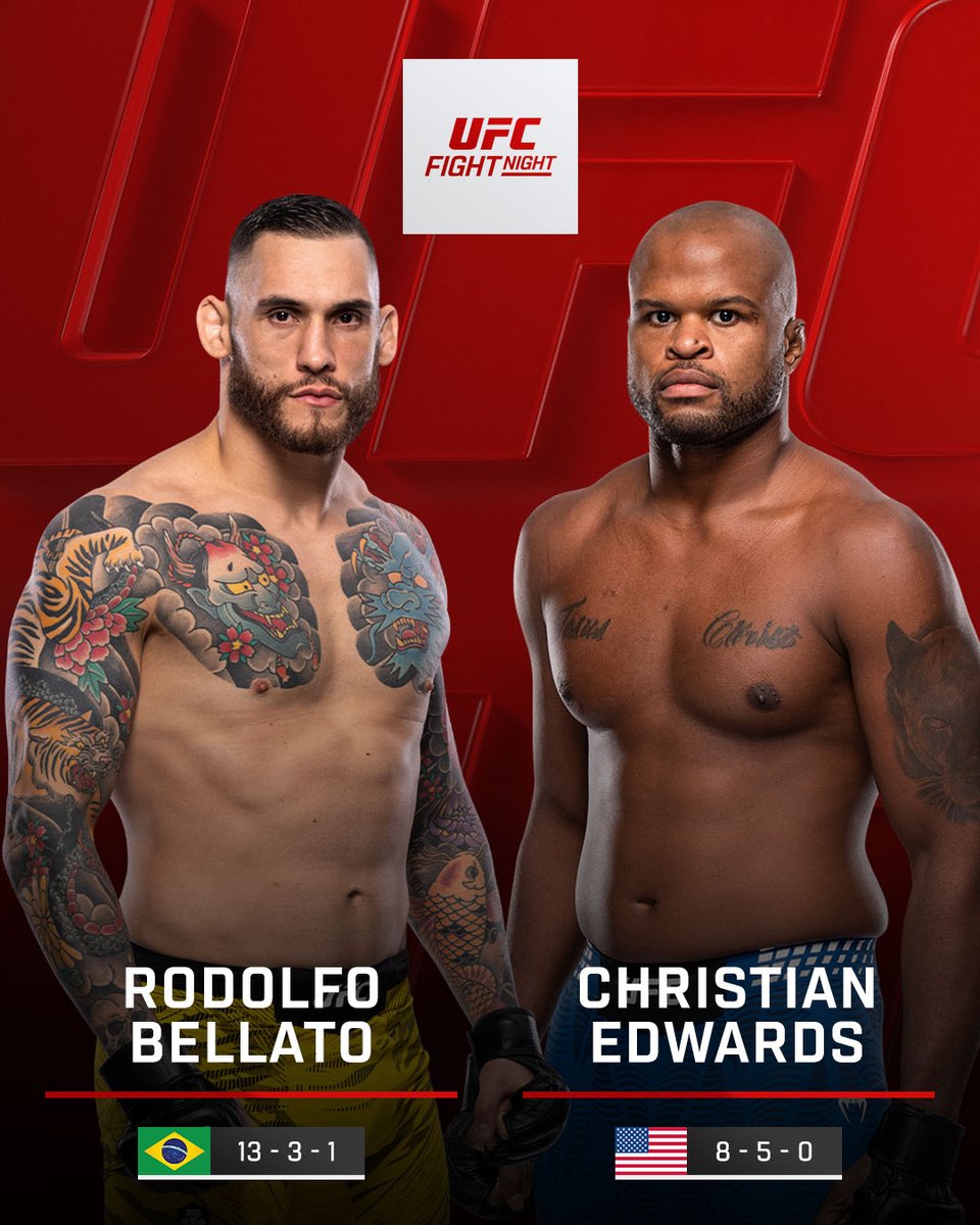 Who is leaving with their hand raised at #UFCVegas121?

@​RodolfoBellato vs Christian Edwards

[ LIVE NOW on @​ParamountPlus ] 
 [📷](https://pbs.twimg.com/medi