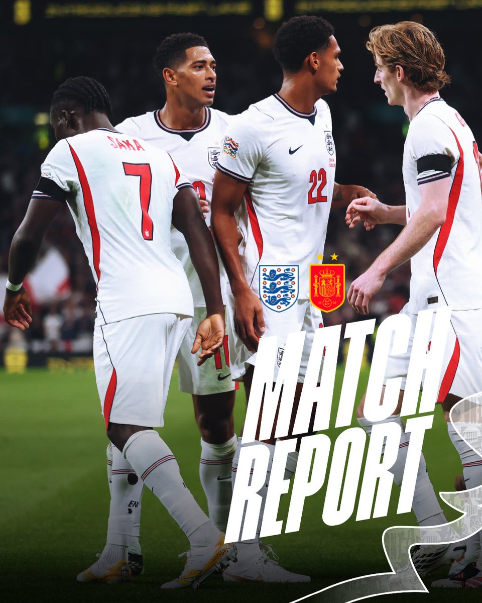 England's tweet photo. Our report from tonight's game against Spain at @WembleyStadium 📝
