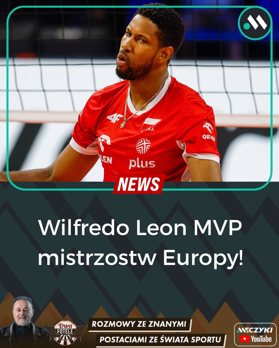 Meczykipl's tweet photo. WILFREDO LEON MVP TURNIEJU! 🌟

Najlepszy atakujący: Theo Faure
Najlepszy rozgrywający: Antoine Brizard
Najlepszy środkowy: Bartłomiej Lemański
Najlepszy środkowy: Szymon Jakubiszak
Najlepszy przyjmujący: Wilfredo Leon
Odkrycie turnieju: Nooa Marttila
Najlepszy libero: Jakub Popiwczak
Najlepszy trener: Nikola Grbić
MVP turnieju: Wilfredo Leon