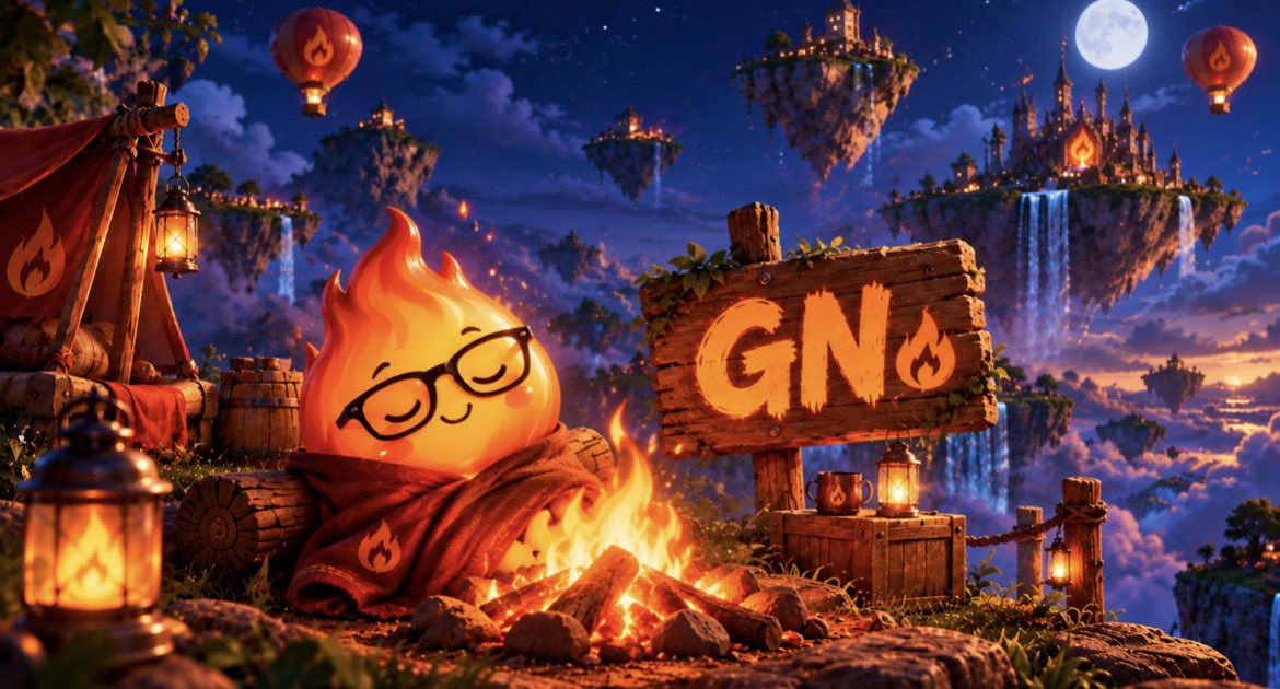 CampfireOnEmber's tweet photo. gn $CAMPFIRE ans 

rest well, recharge, and let the ember keep burning.

tomorrow, we go again. 🧡🔥

we camp here. https://t.co/GQtd6uq1wJ