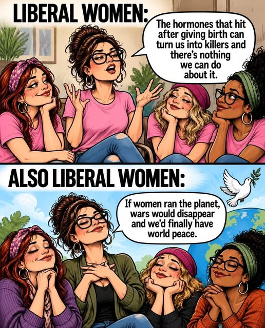 RYboating's tweet photo. I call them 'Leftist women'. 
Extremely batsh!t crazy ones at that. 😉 https://t.co/4PlC73quUa