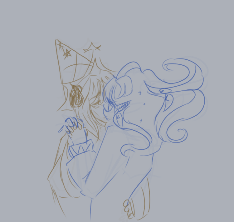 Astral___Star's tweet photo. Made them kiss https://t.co/SuU3i3GpFs