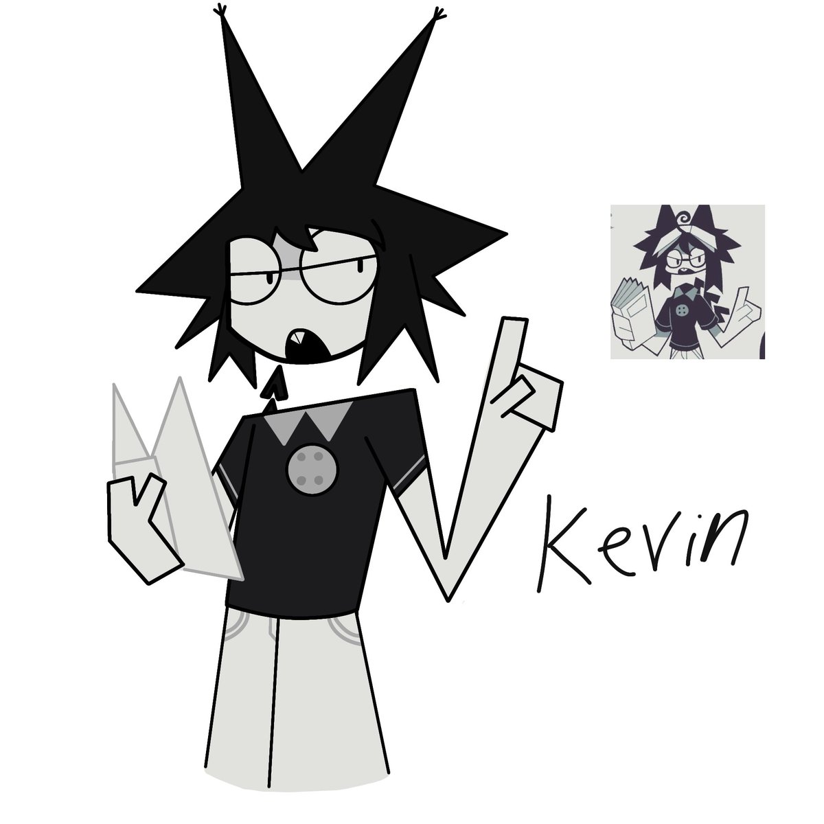 Cartereatspaper's tweet photo. Tried drawing Kevin without using a sketch book to trace for the first time (holy crap it looks so good) #fpeKevin #fpe #fundamentalpapereducation #FPE https://t.co/5k7863v8iE